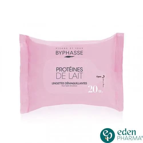 Byphasse Lingettes Demquillantes Proteines de Lait 20 Unites
