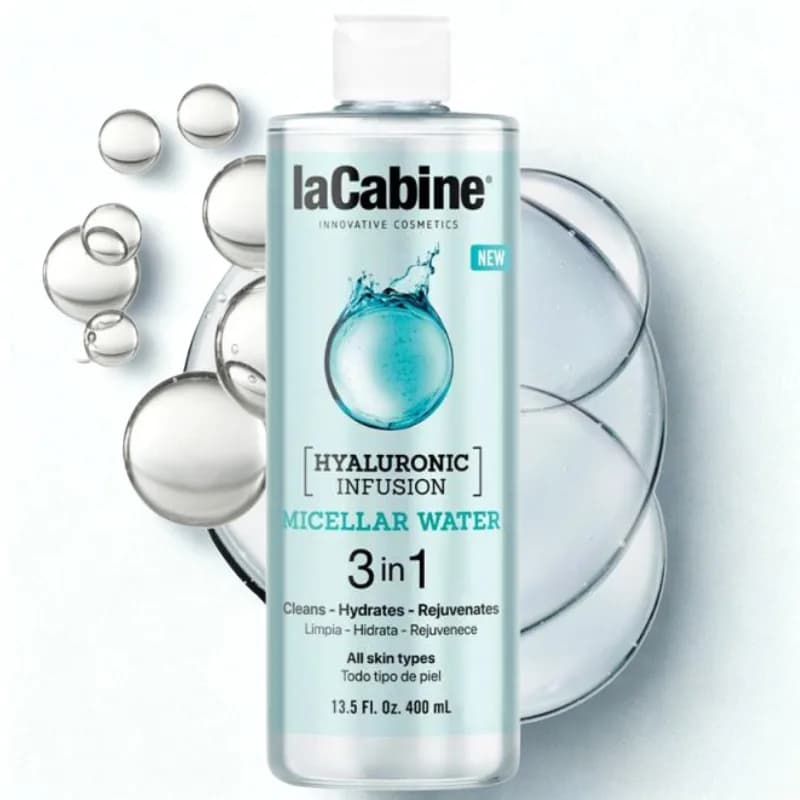 Lacabine Hyaluronic Infusion Eau Micellaire 3 en 1 400 ml