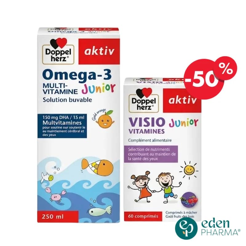 AKTIV OMEGA 3 JUNIOR 250ML + VISIO JUNIOR 60 COMPRIME -50%