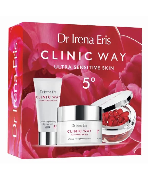 Dr Irena Eris Clinic Way 5° Coffret Crème de Nuit,30ml+dermocapsules,30capsules+crème de Jour(-50%),50ml