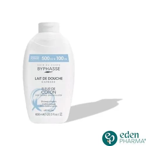 Byphasse Lait de Douche Caresse Fleur de Coton 600 ml