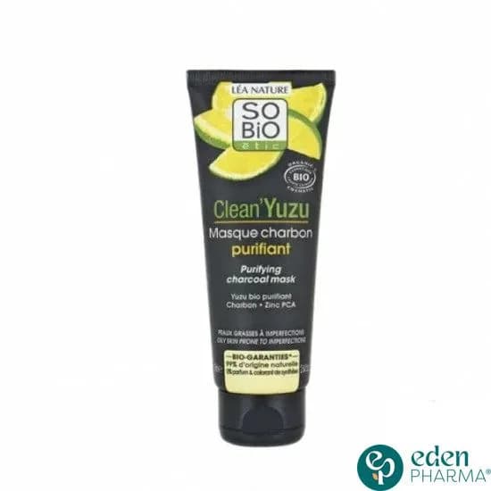 Sobio Yuzu Masque Charbon Purifiant 75 ml