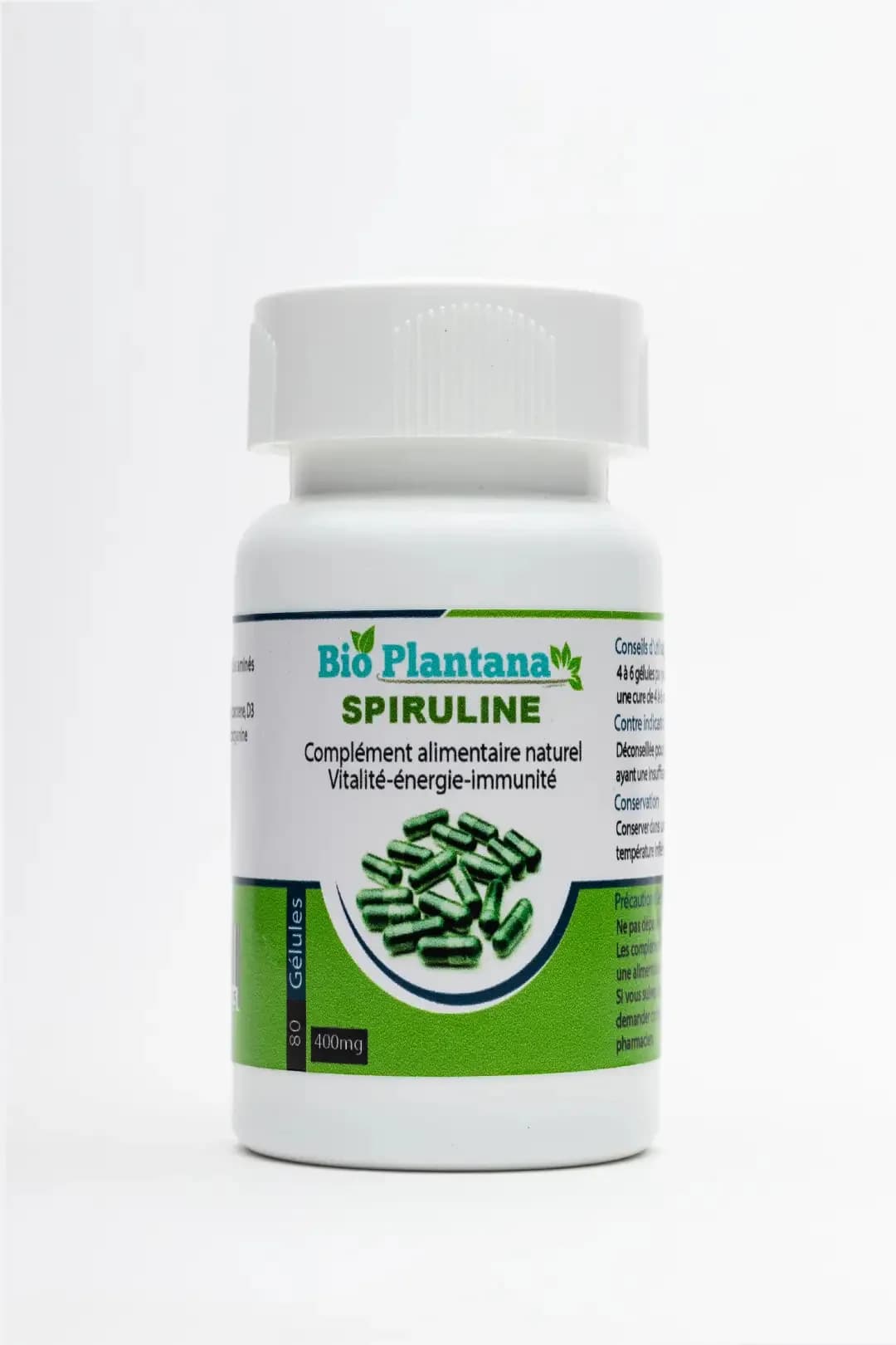 Bio Plantana Spiruline 80 Gélules