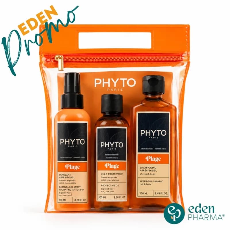 Phyto Trousse Plage (Shampoo-Huile Protection-Spray Apres Soleil)