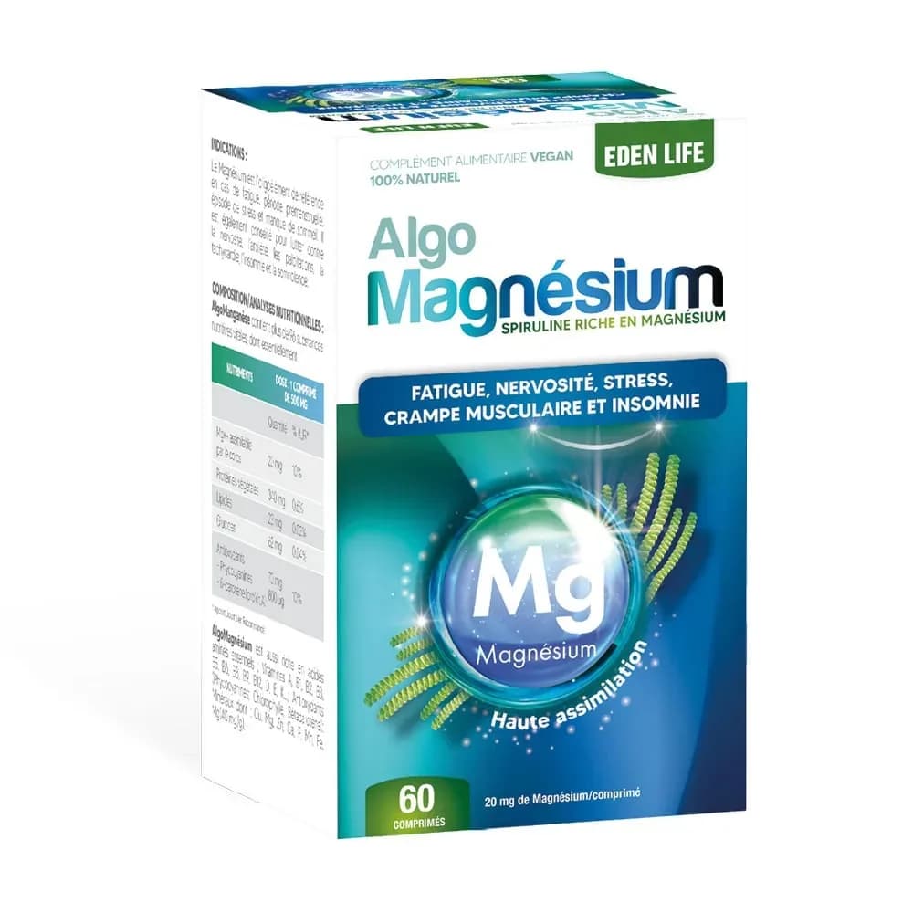 Eden Life Algomagnésium 60 Comprimes