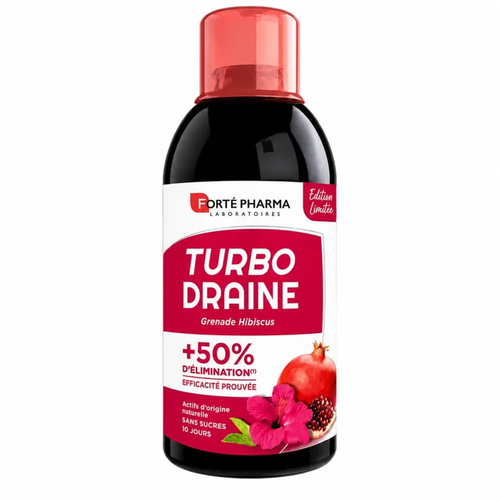 FORTE PHARMA TURBO DRAINE GRENADE HIBISCUS 500ML