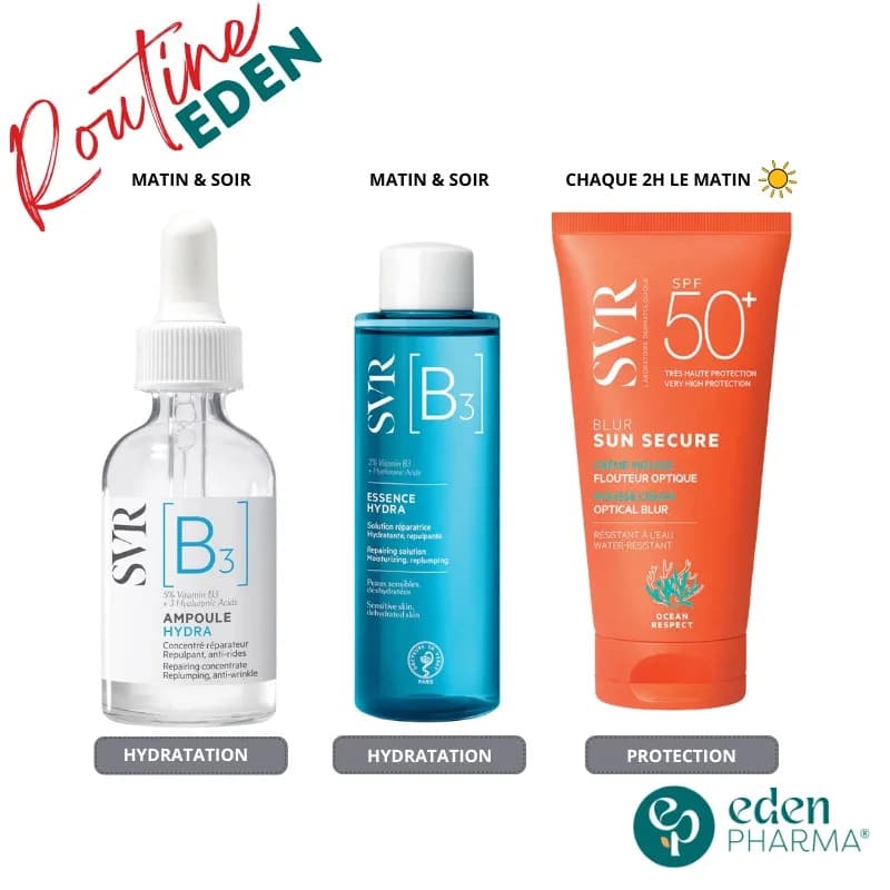 SVR Trio Hydratation B3 Peau Repulpante + Blur -40%