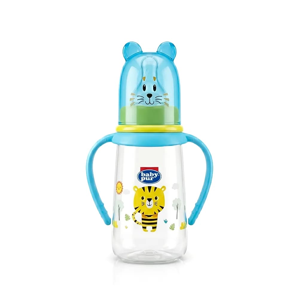 Baby Pur Biberon en Plastique Calinou Avec Anses 150 ml Ref 72034