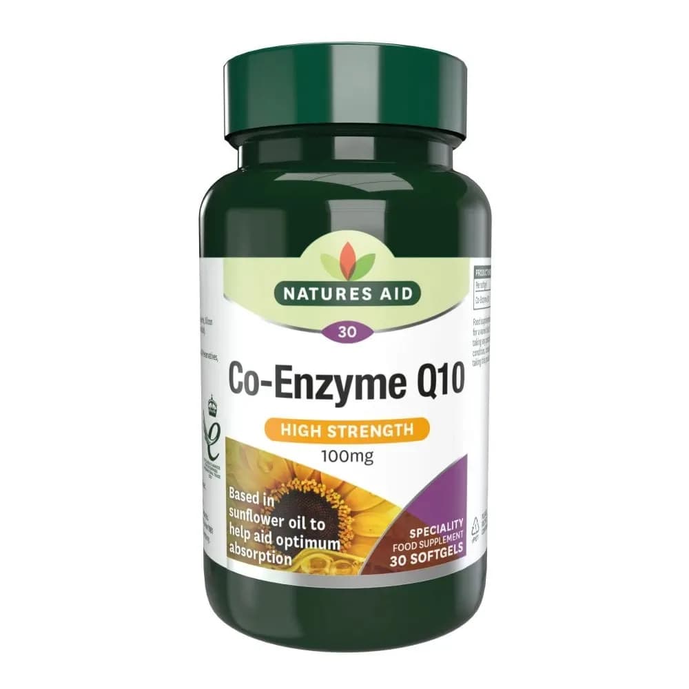 Natures Aid Co Enzyme Q10 100 mg 30 Gelules