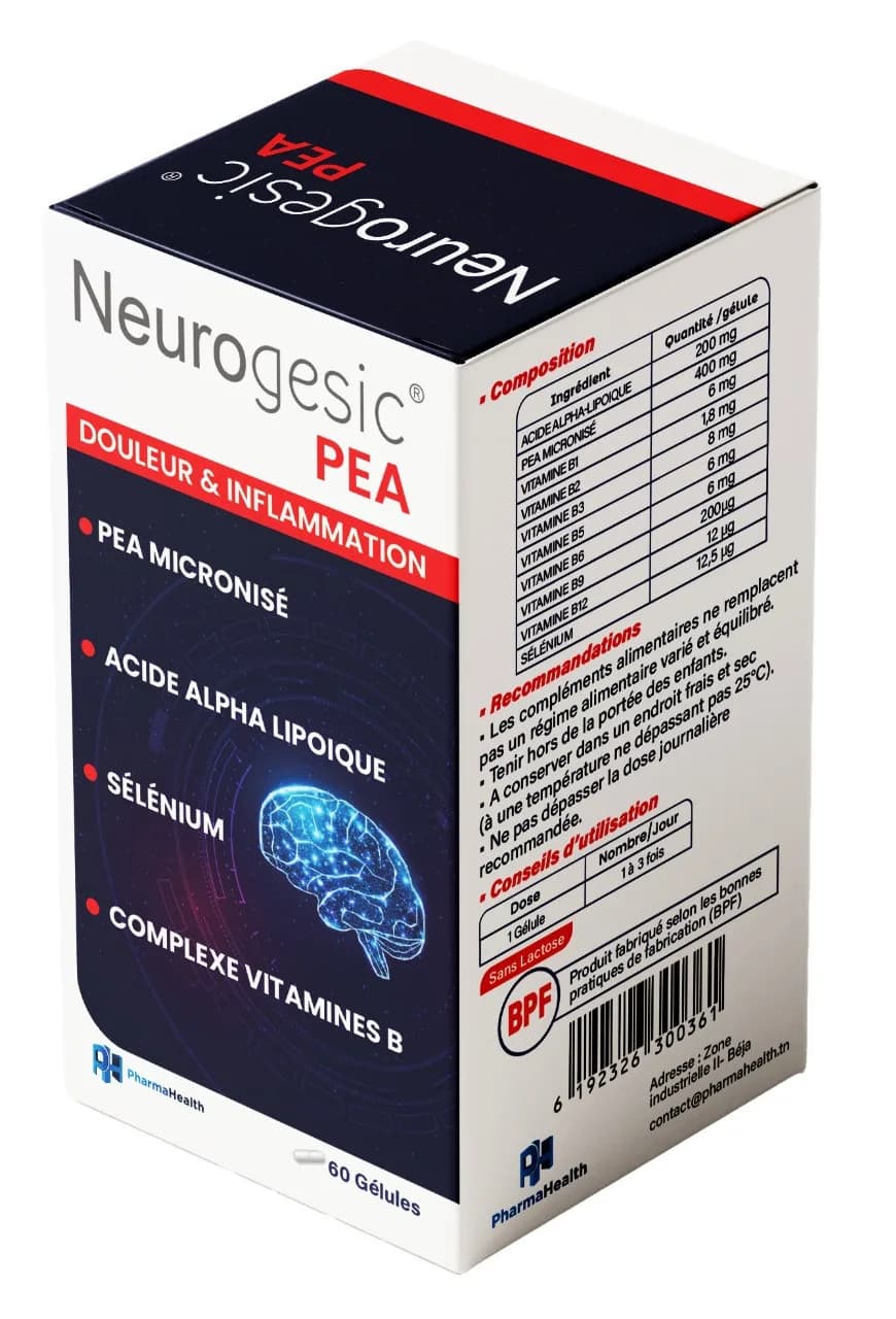 Pharmahealth Neurogesic Pea Douleurs Chroniques 60 Gelules