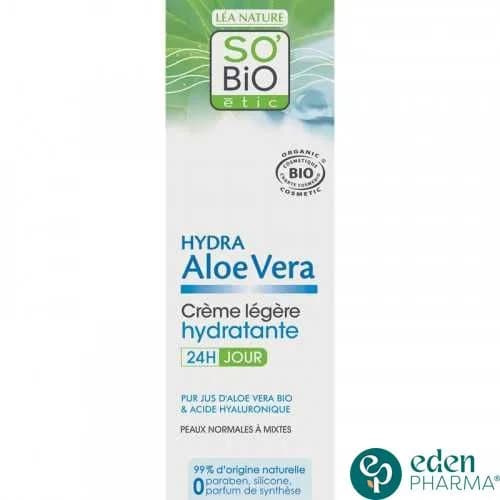 So Bio Hydra Aloe Vera Creme Legere Hydratante 24h 50 ml