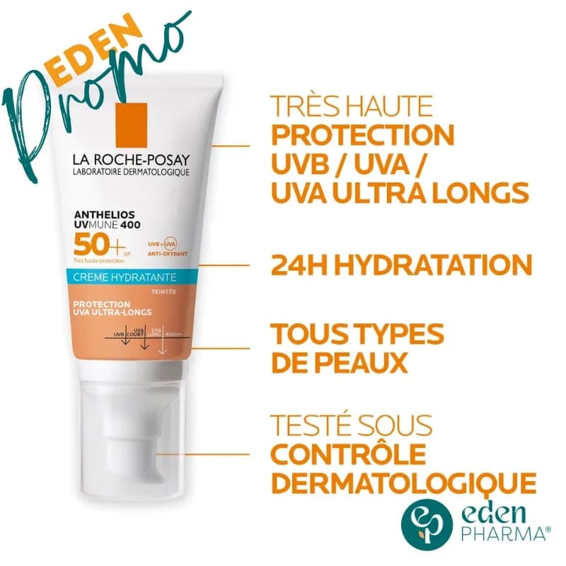 La Roche Posay Anthelios Creme Hydratante Teintee SPF50+ 50 ml
