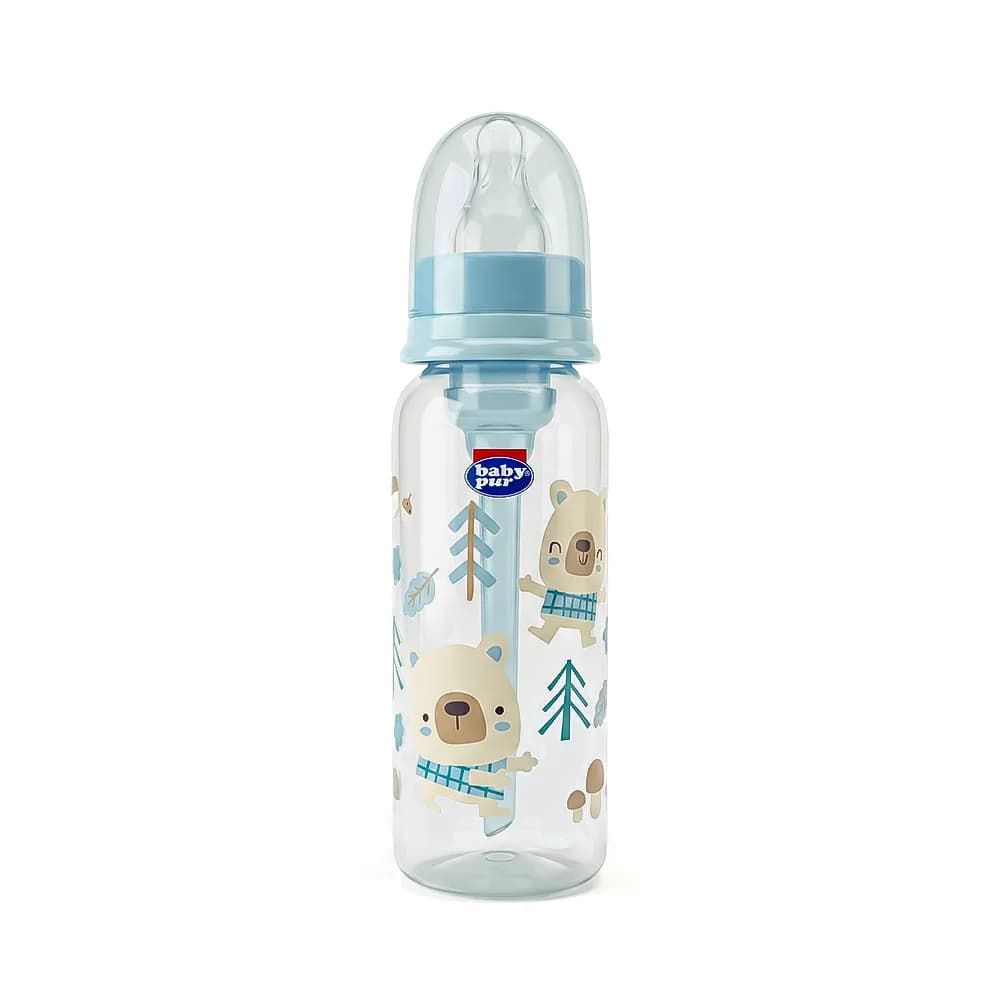 Baby Pur Biberon en Plastique Anti-Colique Earth Colors 250 ml Ref 72505