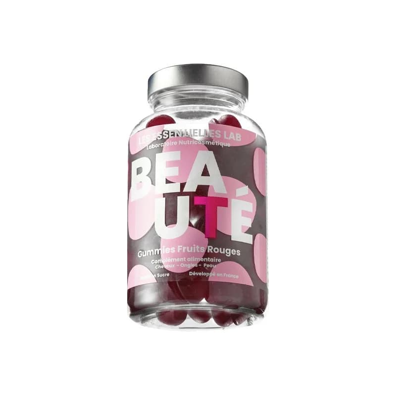 Les Essentielles Lab Beaute Gummies Fruits Rouges Bt/60