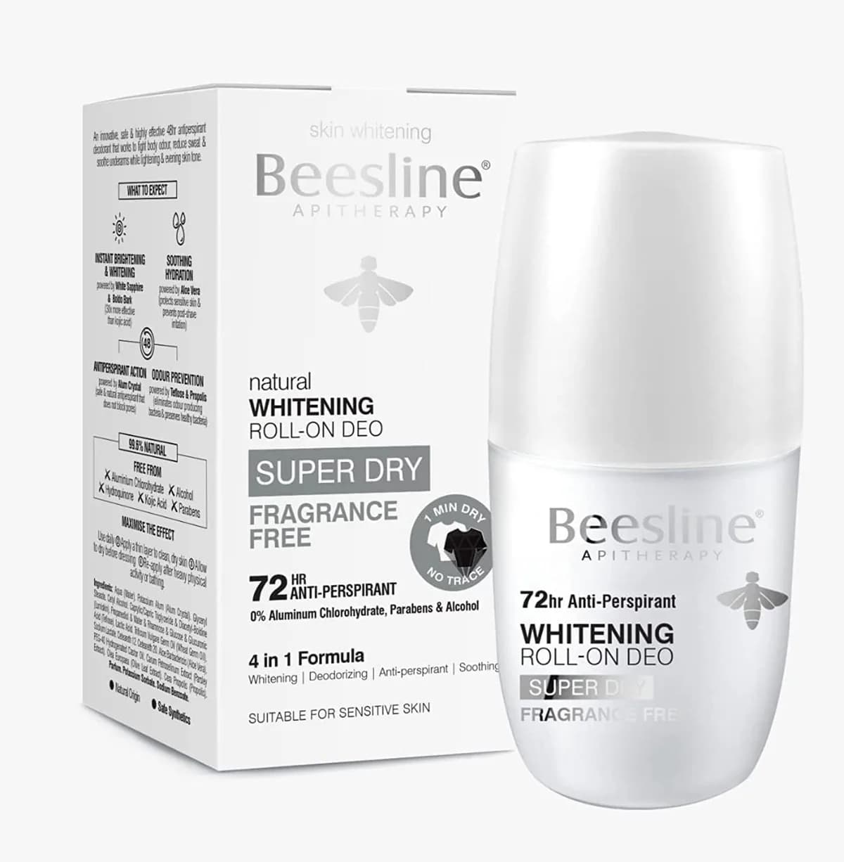 Beesline Roll-On Super Dry sans Parfum 72h