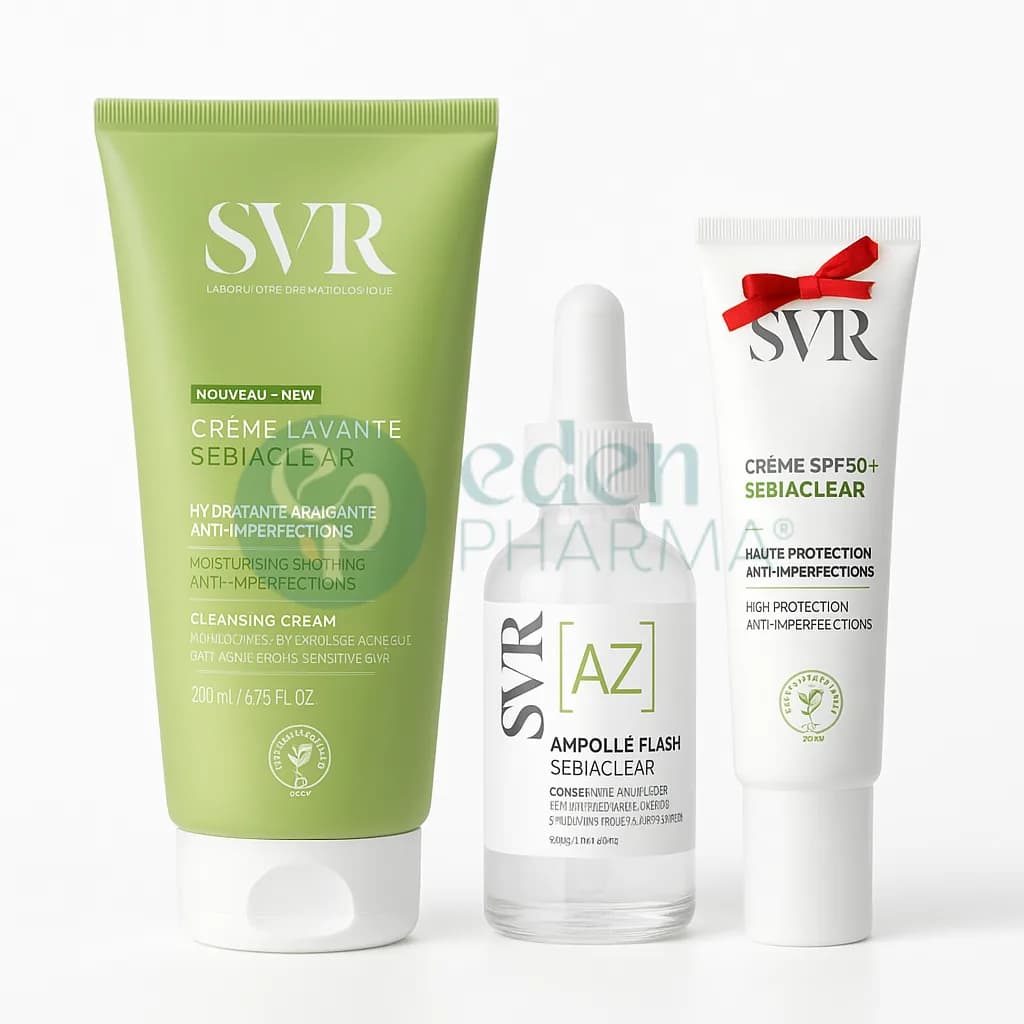SVR Sebiaclear Coffret Az Ampoule+creme Lavante+ecran Offert