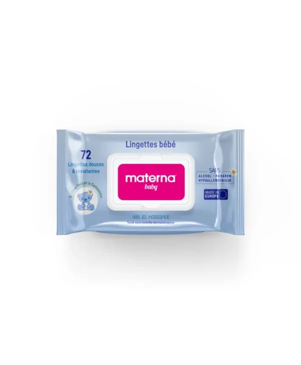 Materna BB Lingette Boite de 72 bleu