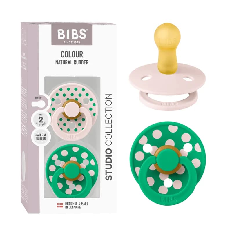 Bibs 02 Sucettes Colour Natural Petal Cactus Size 2 6 m+