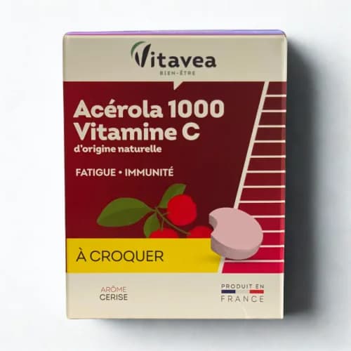 Vitavea Acerola 1000 Vitamine C 28 Comprimes a Croquer