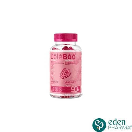 Deleboo Vitamin C+zinc Raspberry 90 Beans