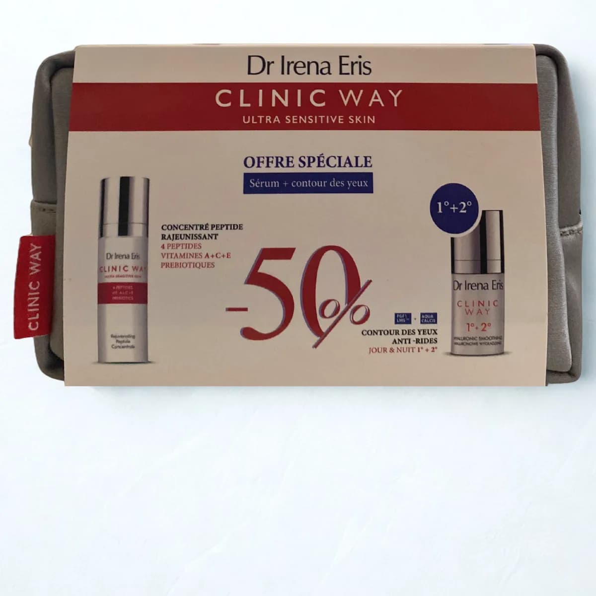 Clinic Way Trousse Serum Concentre 30ml+contour des Yeux Anti Rides 3+4 15 ml (-50%)