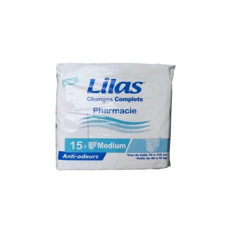 Lilas Couches Adultes Confort Protect Medium 15 Pieces