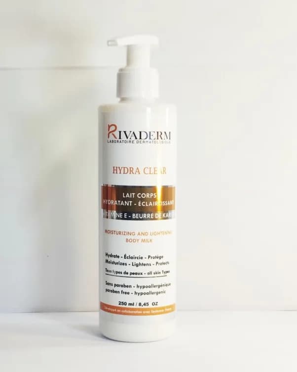 Rivaderm Hydra Clear Lait de Corps Hydratant et Éclaircissant 250 ml