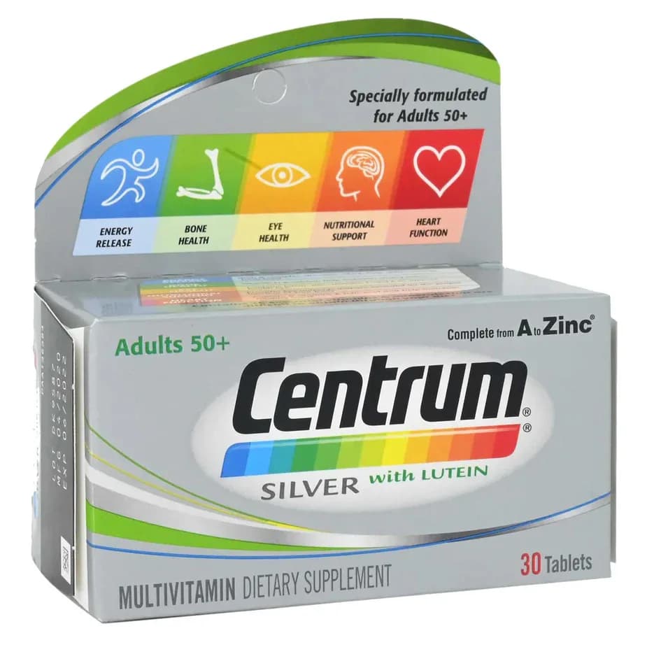 Centrum Silver with Lutein 30 Tablets
