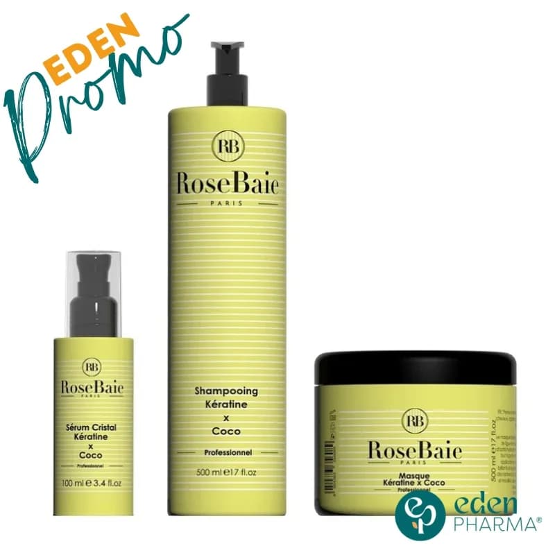 Rosebaie Pack Coco Shampooing Masque et Serum