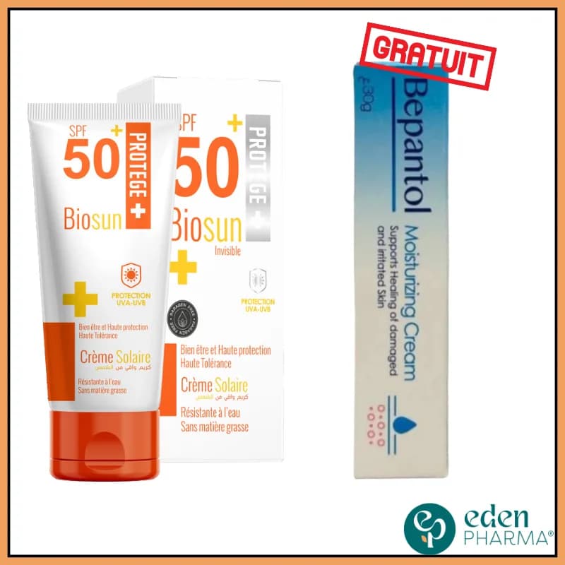 Roncey Ecran Protege+ Biosun Invisible + Creme Bepanthol Gratuite