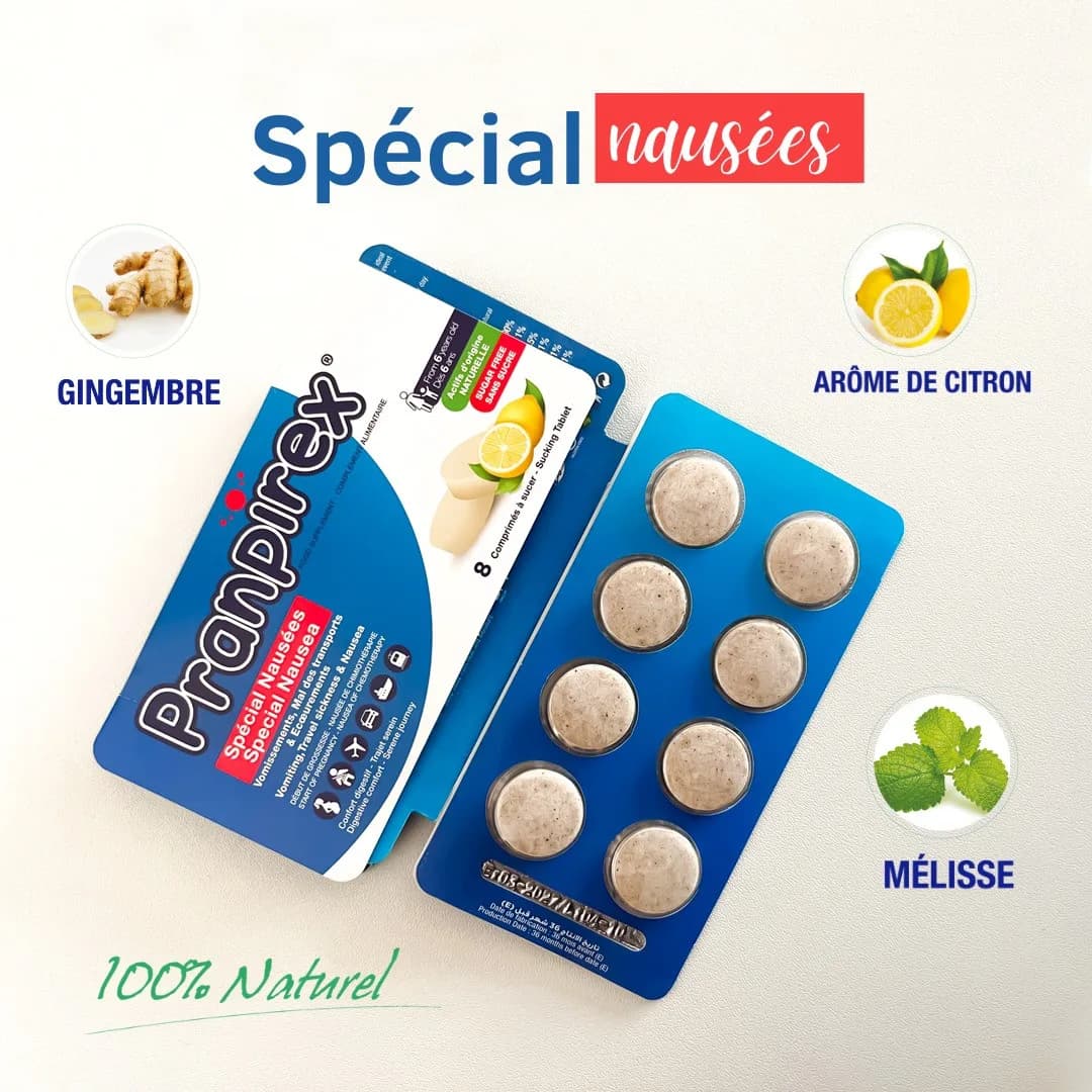 Pranpirex Special Nausées 16 Comprimes a Sucer