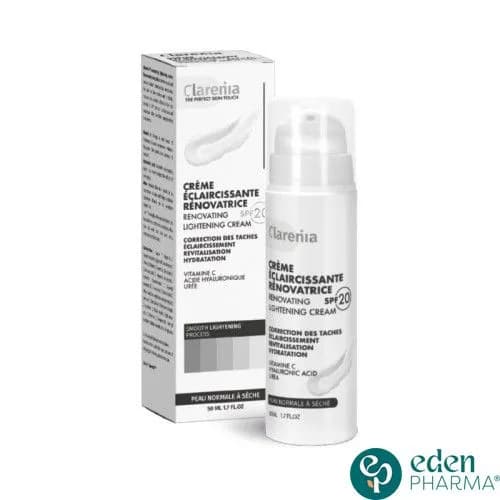Clarenia Creme Eclaircissante Renovatrice SPF20 Peau Normale a Seche 50 ml