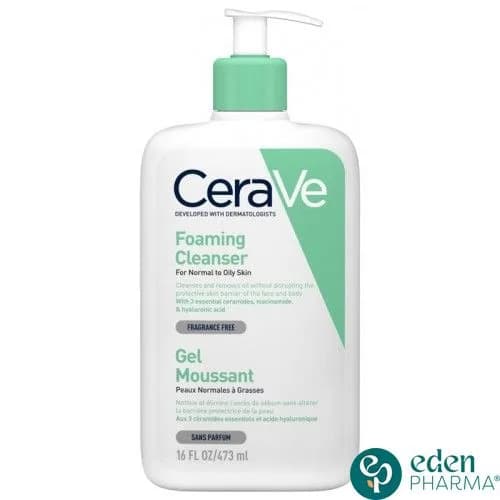 Cerave Gel Moussant Peaux Normales a Grasses 473 ml