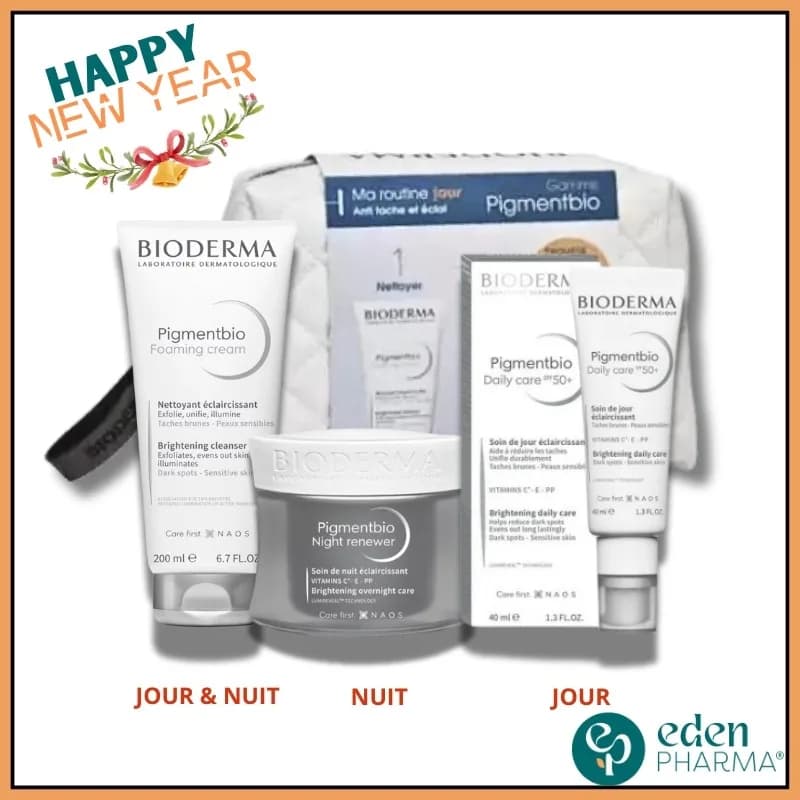 Bioderma Pigmentbio Routine Complete Anti Tache Jour et Nuit + Trousse Offerte