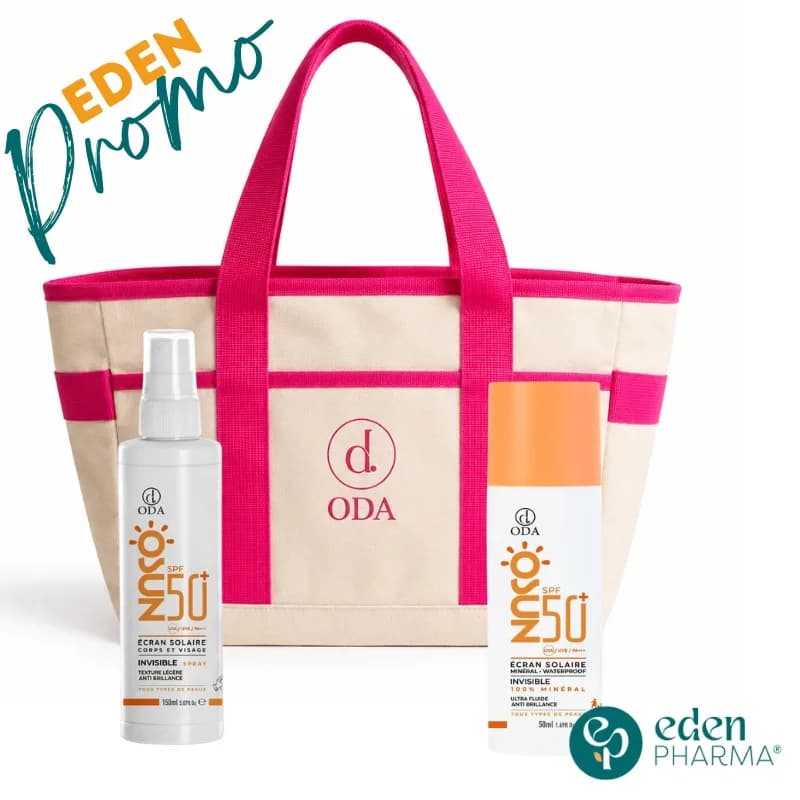 Oda Duo Osun Spray Visage et Corps SPF50+ 150 ml + Invisible SPF50+ 50 ml + Sac de Plage Offert