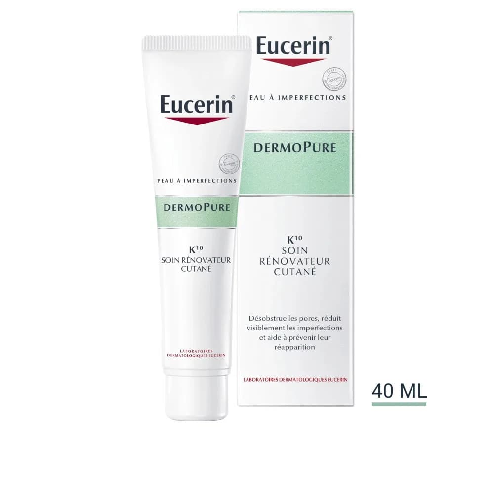 Eucerin Dermopure K10 Soin Renovateur Cutane Peaux a Imperfections 40 ml