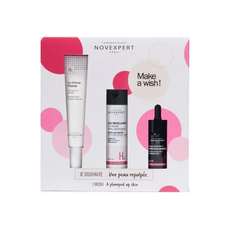 Novexpert Coffret Creme Repulp+eau Micellaire 50ml+serum a L'Acide Hyalu 10 ml