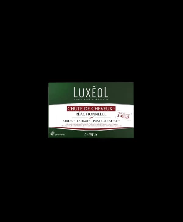 Luxeol Chute de Cheveux Reactionnelle 3 Mois 90 Gelules