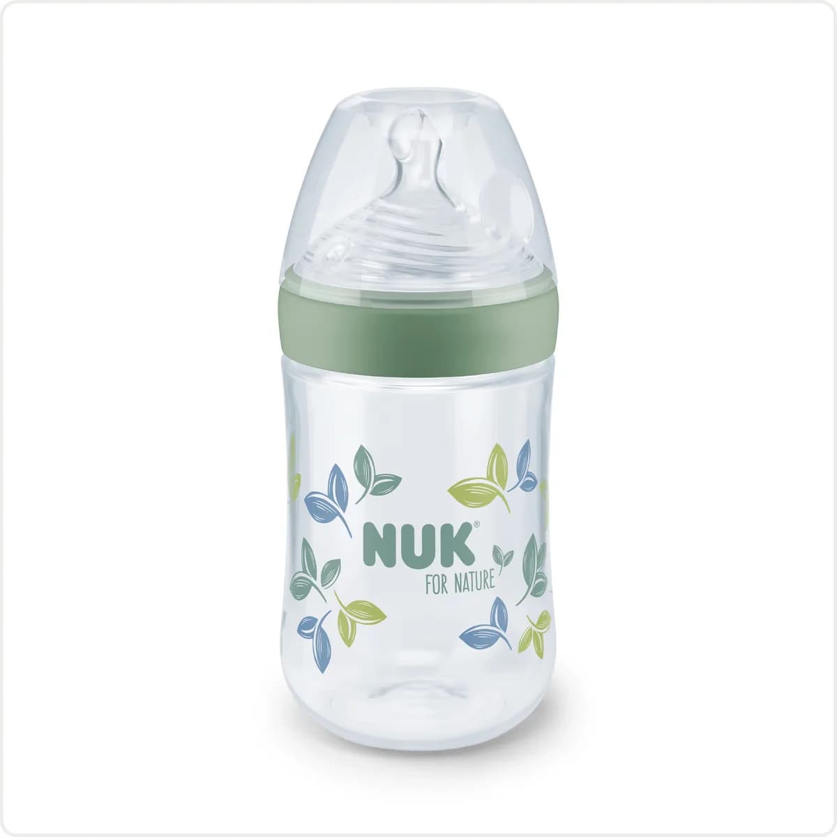 Nuk Biberon Plastique Nature Sense "m" 0 m+ 260 ml en Beige