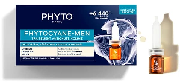 Phytocyane Men Traitement Anti-Chute Homme 12*3,5ml