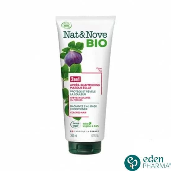 Nat&nove Bio 2en1 Après-Shampoing Masque Éclat Figue 200 ml