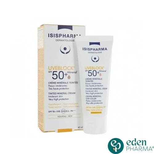Isispharma Uveblock Creme Minerale Teintee SPF50+ 40 ml