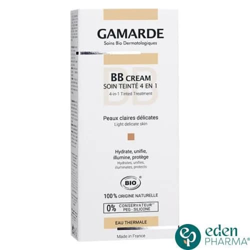 Gamarde BB Creme Teinte 4en1 Peaux Claires Delicates 40 ml