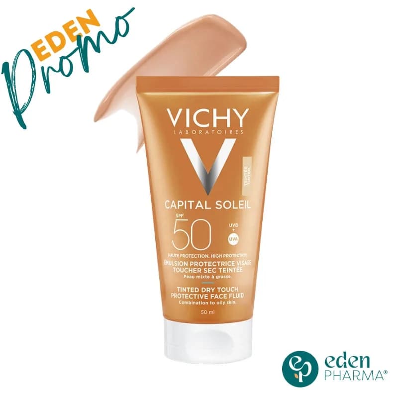 Vichy Capital Soleil Emulsion Toucher Sec Teintee SPF50 50 ml