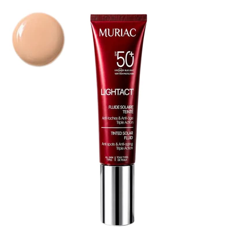 Muriac Lightact Fluide Solaire Teinte SPF50+ 01 Ivoire