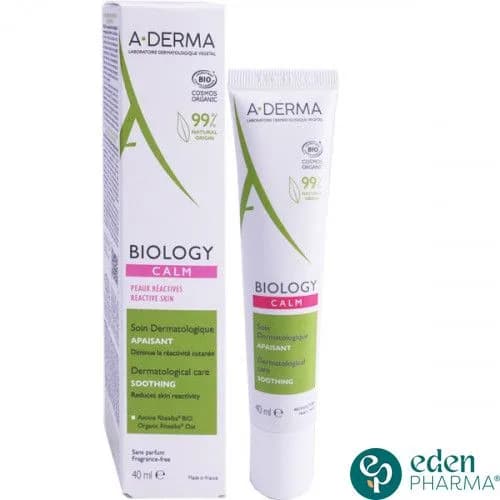 A-Derma Biology Calm Soin Apaisant Peaux Reactives 40 ml