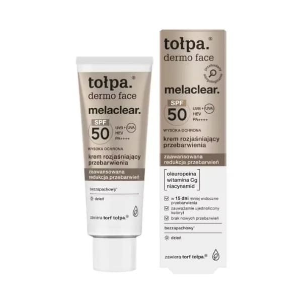 TOLPA DERMO FACE MELACLEAR SPF50 CREME ECLAIRCISSANTE ANTI TACHES 40ML