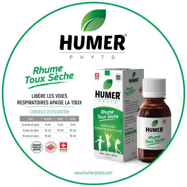 HUMER PHYTO RHUME / TOUX SECHE SIROP 125ML
