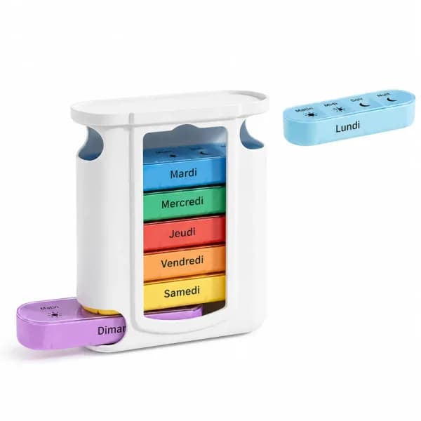 OPTIMAX PILULIER HEBDOMADAIRE 4 PRISES REF 76961
