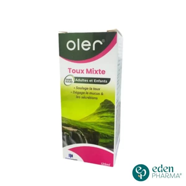 Oler Toux Mixte sans Sucre Enf/ad Sirop 125 ml